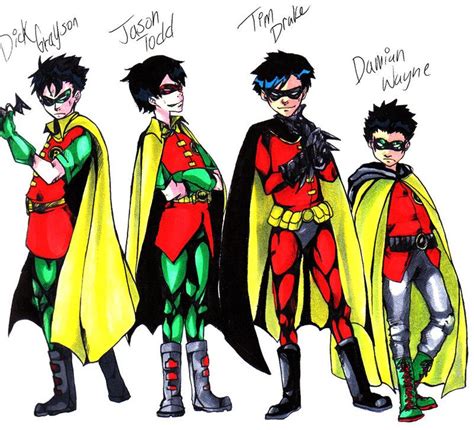 names of all robins|batman and robin's real names.